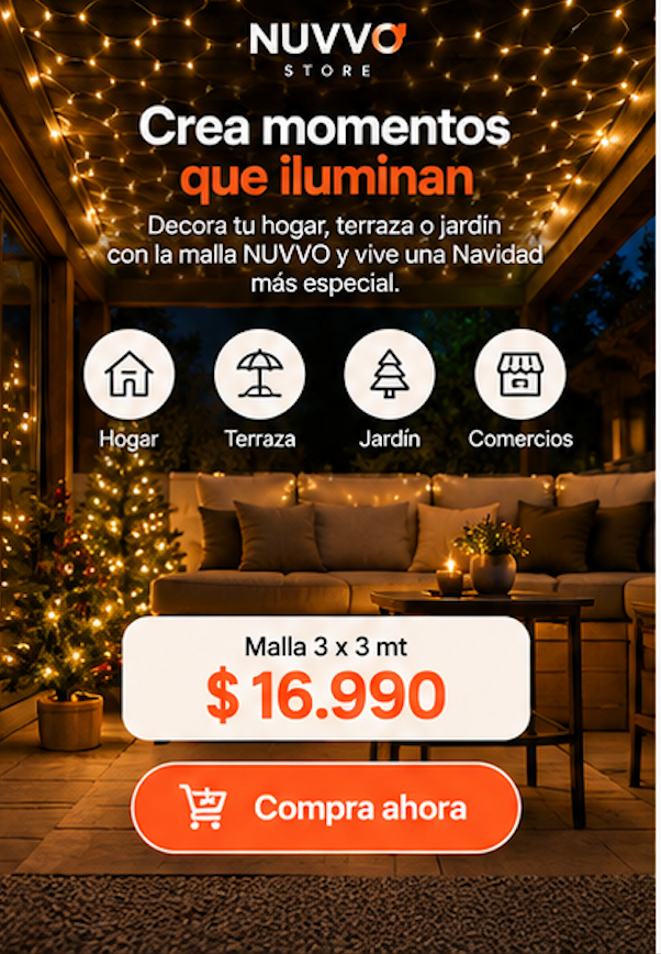 Malla Cortina Luces LED 3x3m para Terraza y Exterior (Cálida)
